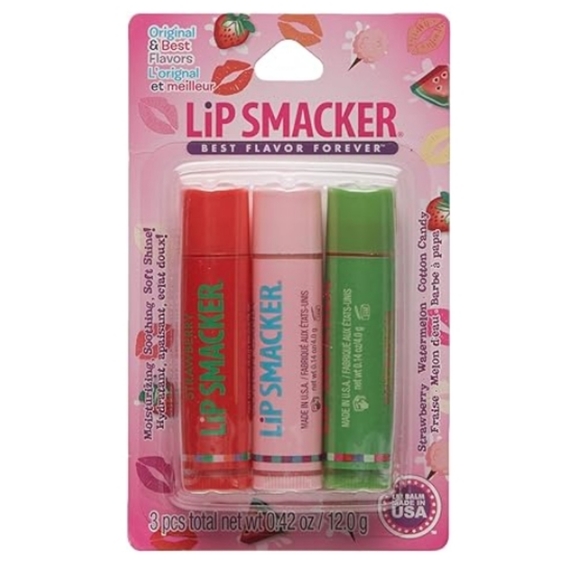 Lip Smackers Lip Balm Strawberry, Watermelon, Cotton Candy - Picture 3 of 4